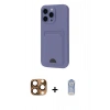 MARSİLYAN™- iPhone 16 Pro Max Kılıf Vadi Çizgi Prime - Siyah Joko Magic 5D Cam + Pers Alüminyum Kamera Lens - CLTM