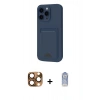 MARSİLYAN™- iPhone 16 Pro Max Kılıf Vadi Çizgi Prime - Siyah Joko Magic 5D Cam + Pers Alüminyum Kamera Lens - CLTM
