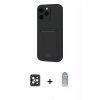 MARSİLYAN™- iPhone 16 Pro Max Kılıf Vadi Çizgi Prime - Siyah Joko Magic 5D Cam + PVD Metal Kamera Lens - SH