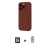 MARSİLYAN™- iPhone 16 Pro Max Kılıf Vadi Çizgi Prime - Siyah Joko Magic 5D Cam + PVD Metal Kamera Lens - SH