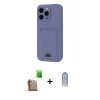 MARSİLYAN™- iPhone 16 Pro Max Kılıf Vadi Çizgi Prime - Siyah Joko Magic 5D Cam + Raze Metal Kamera Lens - CLTM