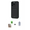 MARSİLYAN™- iPhone 16 Pro Max Kılıf Vadi Çizgi Prime - Siyah Joko Magic 5D Cam + Raze Metal Kamera Lens - CLTM