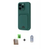 MARSİLYAN™- iPhone 16 Pro Max Kılıf Vadi Çizgi Prime - Siyah Joko Magic 5D Cam + Raze Metal Kamera Lens - CLTM
