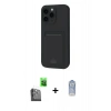 MARSİLYAN™- iPhone 16 Pro Max Kılıf Vadi Çizgi Prime - Siyah Joko Magic 5D Cam + Raze Metal Kamera Lens - SH