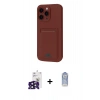 MARSİLYAN™- iPhone 16 Pro Max Kılıf Vadi Çizgi Prime - Siyah Joko Magic 5D Cam + Bilvis Titan Kamera Lens - SH