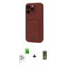 MARSİLYAN™- iPhone 16 Pro Max Kılıf Vadi Çizgi Prime - Siyah Joko Magic 5D Hayalet Cam + Beyaz Raze Metal Kamera Lens
