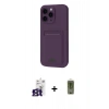 MARSİLYAN™- iPhone 16 Pro Max Kılıf Vadi Çizgi Prime - Siyah Joko Magic 5D Hayalet Cam + Bilvis Titan Kamera Lens - TMGI