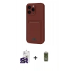 MARSİLYAN™- iPhone 16 Pro Max Kılıf Vadi Çizgi Prime - Siyah Joko Magic 5D Hayalet Cam + Bilvis Titan Kamera Lens - SH