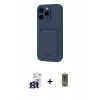 MARSİLYAN™- iPhone 16 Pro Max Kılıf Vadi Çizgi Prime - Siyah Joko Magic 5D Hayalet Cam + Bilvis Titan Kamera Lens - TMGI