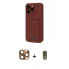 MARSİLYAN™- iPhone 16 Pro Max Kılıf Vadi Çizgi Prime - Siyah Joko Magic 5D Hayalet Cam + Pers Alüminyum Kamera Lens - CLTM
