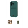 MARSİLYAN™- iPhone 16 Pro Max Kılıf Vadi Çizgi Prime - Siyah Joko Magic 5D Hayalet Cam + Pers Alüminyum Kamera Lens - CLTM