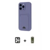 MARSİLYAN™- iPhone 16 Pro Max Kılıf Vadi Çizgi Prime - Siyah Joko Magic 5D Hayalet Cam + PVD Metal Kamera Lens - GS
