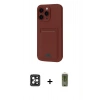 MARSİLYAN™- iPhone 16 Pro Max Kılıf Vadi Çizgi Prime - Siyah Joko Magic 5D Hayalet Cam + PVD Metal Kamera Lens - SH