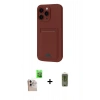 MARSİLYAN™- iPhone 16 Pro Max Kılıf Vadi Çizgi Prime - Siyah Joko Magic 5D Hayalet Cam + Raze Metal Kamera Lens - NLGY