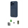 MARSİLYAN™- iPhone 16 Pro Max Kılıf Vadi Çizgi Prime - Siyah Joko Magic 5D Hayalet Cam + Raze Metal Kamera Lens - SH