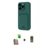 MARSİLYAN™- iPhone 16 Pro Max Kılıf Vadi Çizgi Prime - Siyah Joko Magic 5D Hayalet Cam + Raze Metal Kamera Lens - CLTM