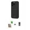 MARSİLYAN™- iPhone 16 Pro Max Kılıf Vadi Çizgi Prime - Siyah Joko Magic 5D Hayalet Cam + Raze Metal Kamera Lens - CLTM
