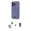 MARSİLYAN™- iPhone 16 Pro Max Kılıf Vadi Çizgi Prime - Siyah Joko Magic 5D Hayalet Cam + Raze Metal Kamera Lens - NLGY