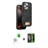 MARSİLYAN™- iPhone 16 Pro Max Kılıf Vadi Klasik Serisi - Şeffaf 360 Full Body Arka Koruyucu + Raze Metal Kamera Lens - BZ