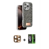 MARSİLYAN™- iPhone 16 Pro Max Kılıf Vadi Klasik Serisi - Şeffaf 360 Full Body Arka Koruyucu + Pers Alüminyum Kamera Lens - CLTM