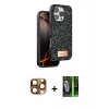 MARSİLYAN™- iPhone 16 Pro Max Kılıf Vadi Klasik Serisi - Şeffaf 360 Full Body Arka Koruyucu + Pers Alüminyum Kamera Lens - CLTM