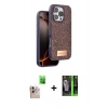 MARSİLYAN™- iPhone 16 Pro Max Kılıf Vadi Klasik Serisi - Şeffaf 360 Full Body Arka Koruyucu + Raze Metal Kamera Lens - NLGY