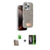 MARSİLYAN™- iPhone 16 Pro Max Kılıf Vadi Klasik Serisi - Şeffaf 360 Full Body Arka Koruyucu + Raze Metal Kamera Lens - CLTM