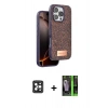 MARSİLYAN™- iPhone 16 Pro Max Kılıf Vadi Klasik Serisi - Şeffaf 360 Full Body Arka Koruyucu + PVD Metal Kamera Lens - SH