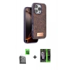 MARSİLYAN™- iPhone 16 Pro Max Kılıf Vadi Klasik Serisi - Şeffaf 360 Full Body Arka Koruyucu + Raze Metal Kamera Lens - SH
