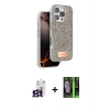 MARSİLYAN™- iPhone 16 Pro Max Kılıf Vadi Klasik Serisi - Şeffaf 360 Full Body Arka Koruyucu + Bilvis Titan Kamera Lens - TMGI