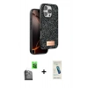 MARSİLYAN™- iPhone 16 Pro Max Kılıf Vadi Klasik Serisi - Şeffaf Pasifik Cam Ekran Koruyucu + Raze Metal Kamera Lens - SH
