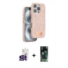 MARSİLYAN™- iPhone 16 Pro Max Kılıf Vadi Klasik Serisi - Siyah 360 Mat Full Body Arka Koruyucu + Bilvis Titan Kamera Lens - SH
