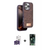 MARSİLYAN™- iPhone 16 Pro Max Kılıf Vadi Klasik Serisi - Siyah 360 Mat Full Body Arka Koruyucu + Bilvis Titan Kamera Lens - SH