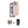 MARSİLYAN™- iPhone 16 Pro Max Kılıf Vadi Klasik Serisi - Siyah 360 Mat Full Body Arka Koruyucu + Pers Alüminyum Kamera Lens - CLTM