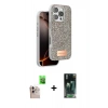 MARSİLYAN™- iPhone 16 Pro Max Kılıf Vadi Klasik Serisi - Siyah 360 Mat Full Body Arka Koruyucu + Raze Metal Kamera Lens - NLGY