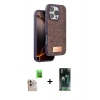 MARSİLYAN™- iPhone 16 Pro Max Kılıf Vadi Klasik Serisi - Siyah 360 Mat Full Body Arka Koruyucu + Raze Metal Kamera Lens - NLGY
