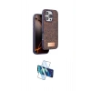 MARSİLYAN™- iPhone 16 Pro Max Kılıf Vadi Klasik Serisi - Siyah 3D Antistatik Seramik Nano Ekran Koruyucu