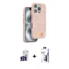 MARSİLYAN™- iPhone 16 Pro Max Kılıf Vadi Klasik Serisi - Siyah Bilvis 3X AR Hayalet Cam Ekran Koruyucu + Bilvis Titan Kamera Lens - TMGI