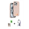 MARSİLYAN™- iPhone 16 Pro Max Kılıf Vadi Klasik Serisi - Siyah Bilvis 3X AR Hayalet Cam Ekran Koruyucu + Raze Metal Kamera Lens - NLGY
