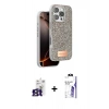 MARSİLYAN™- iPhone 16 Pro Max Kılıf Vadi Klasik Serisi - Siyah Bilvis 3X AR HD Cam Ekran Koruyucu + Bilvis Titan Kamera Lens - TMGI