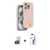 MARSİLYAN™- iPhone 16 Pro Max Kılıf Vadi Klasik Serisi - Siyah Bilvis 3X AR HD Cam Ekran Koruyucu + Bilvis Titan Kamera Lens - TMGI