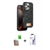 MARSİLYAN™- iPhone 16 Pro Max Kılıf Vadi Klasik Serisi - Siyah Bilvis 3X AR HD Cam Ekran Koruyucu + Raze Metal Kamera Lens - CLTM