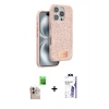 MARSİLYAN™- iPhone 16 Pro Max Kılıf Vadi Klasik Serisi - Siyah Bilvis 3X AR HD Cam Ekran Koruyucu + Raze Metal Kamera Lens - NLGY