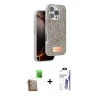 MARSİLYAN™- iPhone 16 Pro Max Kılıf Vadi Klasik Serisi - Siyah Bilvis 3X AR HD Cam Ekran Koruyucu + Raze Metal Kamera Lens - CLTM