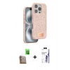 MARSİLYAN™- iPhone 16 Pro Max Kılıf Vadi Klasik Serisi - Siyah Bilvis 3X AR HD Cam Ekran Koruyucu + Raze Metal Kamera Lens - CLTM