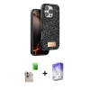 MARSİLYAN™- iPhone 16 Pro Max Kılıf Vadi Klasik Serisi - Siyah Bilvis 5in1 3D Magic Cam Ekran Koruyucu + Raze Metal Kamera Lens - NLGY