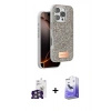 MARSİLYAN™- iPhone 16 Pro Max Kılıf Vadi Klasik Serisi - Siyah Bilvis 5in1 5D Magic Hayalet Cam Ekran Koruyucu + Bilvis Titan Kamera Lens - GS