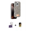 MARSİLYAN™- iPhone 16 Pro Max Kılıf Vadi Klasik Serisi - Siyah Buffer Cam Ekran Koruyucu + Siyah Bilvis Titan Kamera Lens
