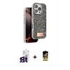 MARSİLYAN™- iPhone 16 Pro Max Kılıf Vadi Klasik Serisi - Siyah Buffer Cam Ekran Koruyucu + Siyah Bilvis Titan Kamera Lens