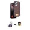MARSİLYAN™- iPhone 16 Pro Max Kılıf Vadi Klasik Serisi - Siyah Buffer Cam Ekran Koruyucu + Siyah Bilvis Titan Kamera Lens